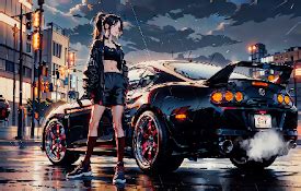 Toyota Supra And Cute Babe Live Wallpaper Chrome Web Store