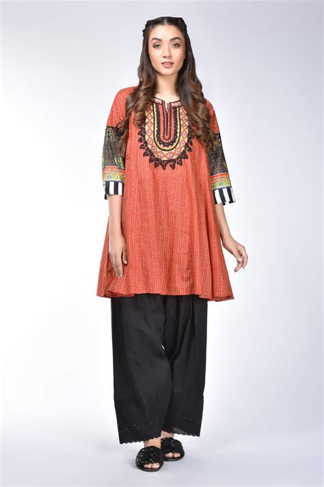 Ethnic By Outfitters Stylish Winter Shirts Dresses Designs Collection 2018 2019 25