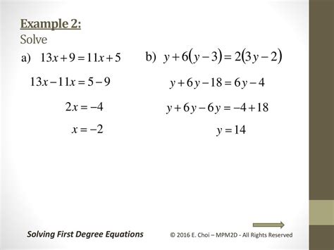 Grade Academic Mpm D Unit Linear System Solving First Degree