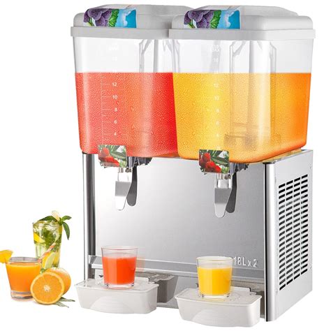 Vevor Commercial Beverage Dispenser Gallon L Tanks Ice Tea Drink