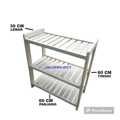 Jual Rak Sepatu Susun Tempat Sepatu Sendal Minimalis Rak Kayu Serbaguna