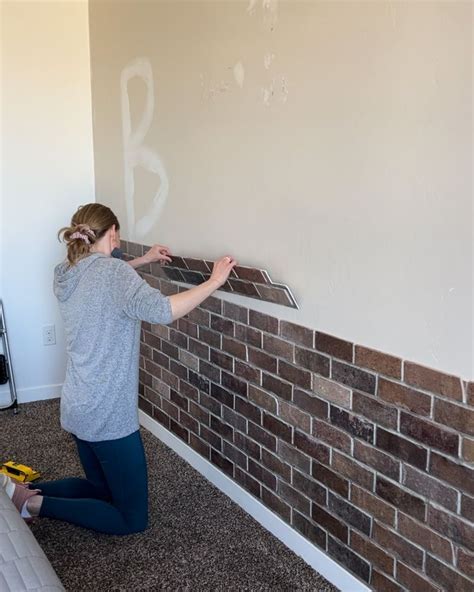 How to Install Faux Brick Paneling - How We Do