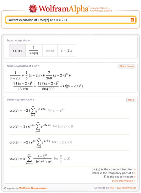 Posts Tagged With Complex Analysis Wolfram Alpha Blog