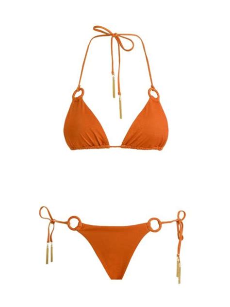 Zimmermann ANNEKE LUREX RING TIE BIKINI REVERSIBLE