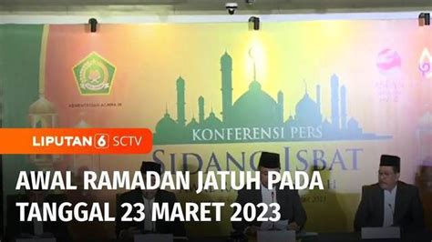 Video Pemerintah Resmi Tetapkan Awal Ramadan Jatuh Pada Tanggal