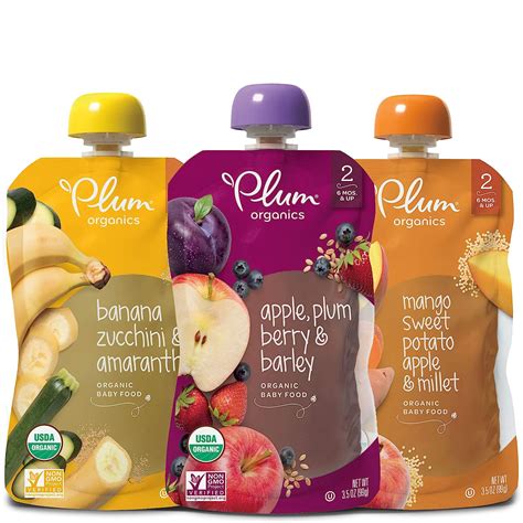 Plum Organics Stage 2 Organic Baby Food Meals 6