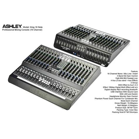 Mixer Ashley King Note Original Channel Interface Usb Lazada