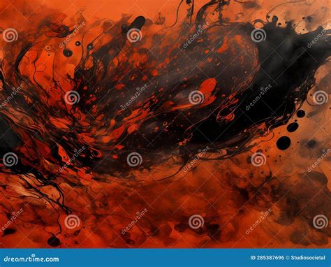 Abstract Paint Splash Background Red Orange Splatter Stock Illustration