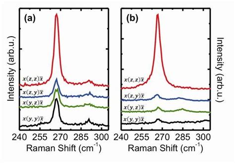 A Series Of Parallel And Perpendicularly Polarized Raman Spectra