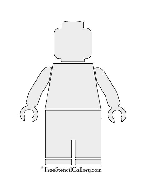 Lego Man Stencil Free Stencil Gallery