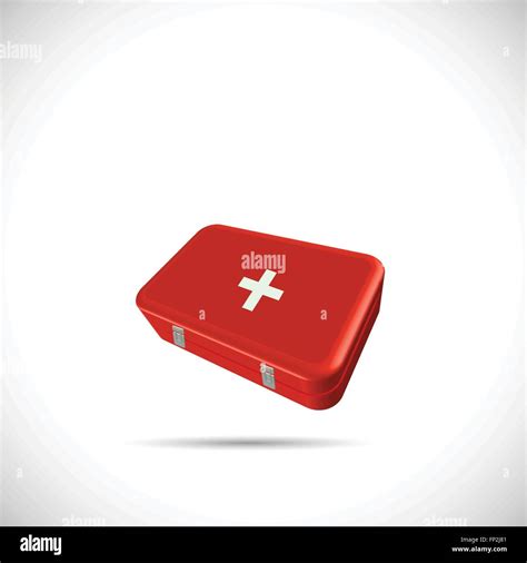 Illustration Of A First Aid Kit Isolated On A White Background Stock