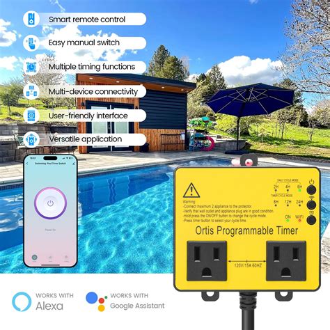 Wifi Above Ground Pool Timer Switch Ortis Smart Pool Timer