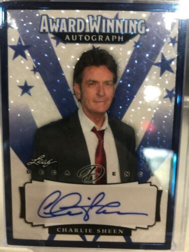 Leaf Pop Century Charlie Sheen Auto Blue Shimmer Ebay