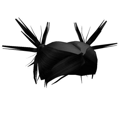 Grunge Y2K Spiky Hair Black S Code Price RblxTrade