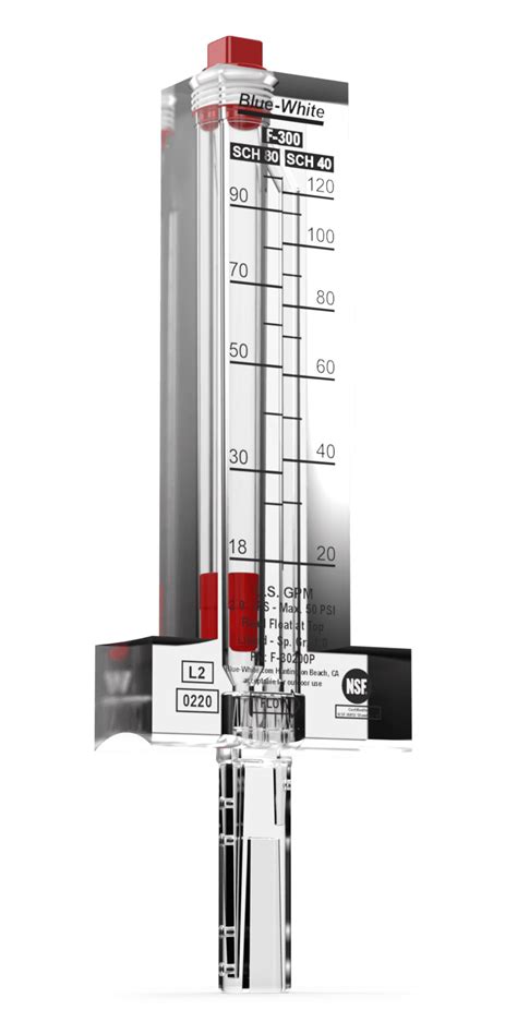 Medidor De Vaz O De Acr Lico Tubo De Pitot F Blue White Ind Stria