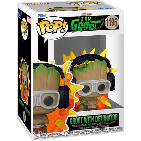 Funko Pop Figura Marvel I Am Groot Groot With Detonator Fanbase Webshop