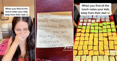 Mom Shares Moving Lunch Note Tradition Between Her Husband And