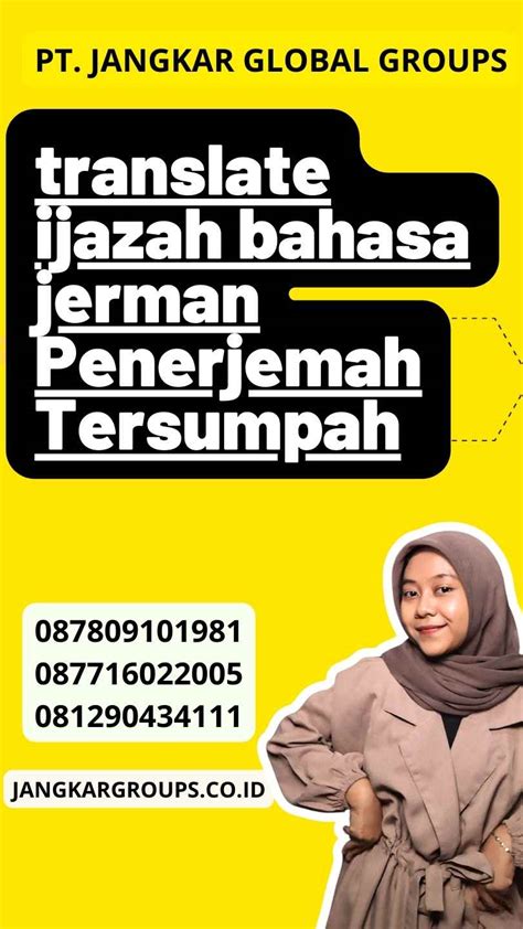 Translate Ijazah Bahasa Jerman Penerjemah Tersumpah Jangkar Global Groups