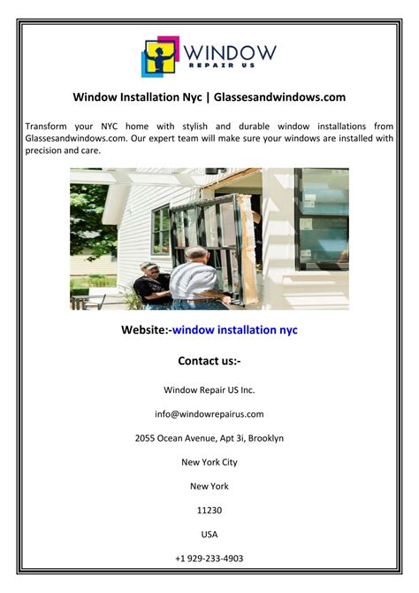 Ppt Window Installation Nyc Glassesandwindows Powerpoint