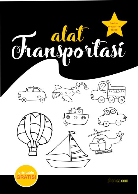 Kumpulan Gambar Untuk Belajar Mewarnai Mewarnai Gambar Transportasi Da