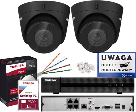 Zestaw Do Monitoringu HIKVISION ZESTAW DO MONITORINGU 2 KAMERY IP POE