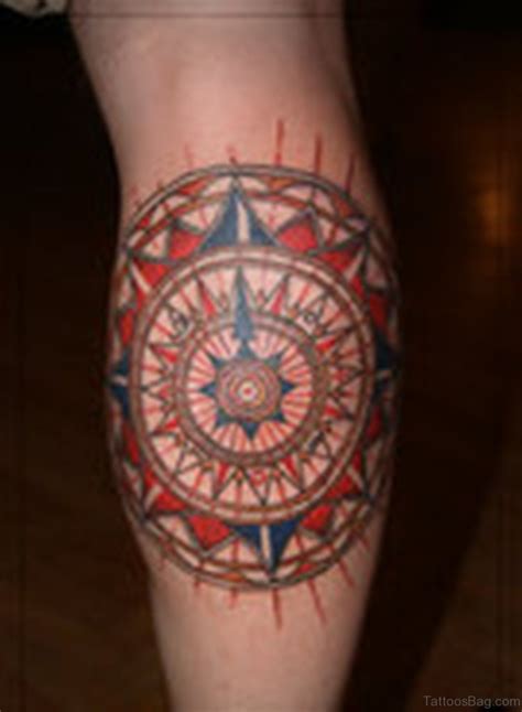 41 Stylish Compass Tattoos For Leg