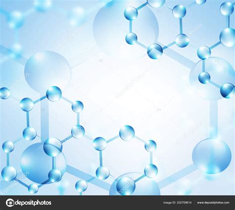 Molecule And Atoms Abstract Background Medical Chemical Full 3d