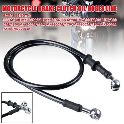 Cm Cm Motorcycle Bike Braided Brake Clutch Oil Hoses Line Pipe