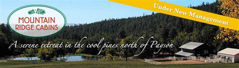 Mountain Ridge Cabins | A serene retreat in the cool pines north of Payson, Arizona