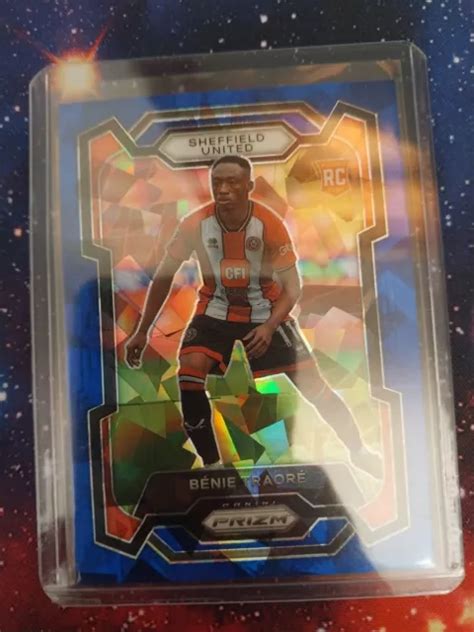 Panini Prizm Benie Traore Rookie Blue Cracked Ice Eur