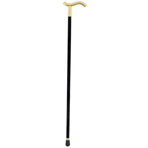 24k Gold Plated Fritz Braid Handle Walking Cane With Black Beechwood S