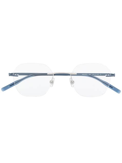 Montblanc Round Frame Eyeglasses Farfetch