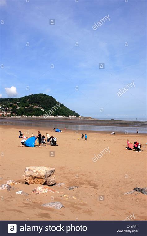 Seafront and beach at Minehead Somerset Stock Photo - Alamy