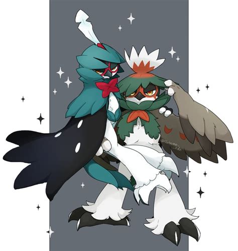 Decidueye And Hisuian Decidueye Pokemon Drawn By Hidane Natsume Hdn