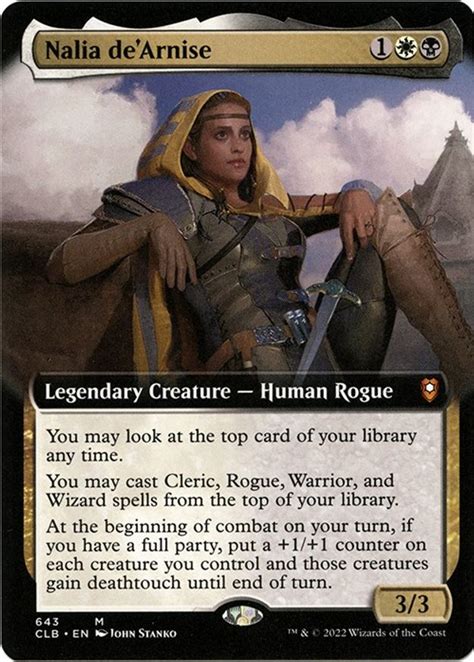 Nalia De Arnise Extended Art Commander Legends Battle For Baldur S