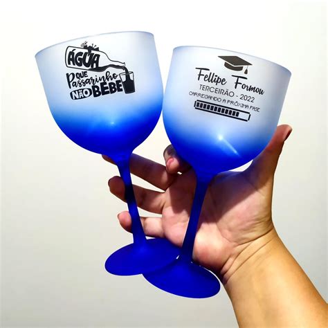 Taça Gin Degradê Personalizada 550ml Elo7