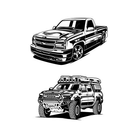 Premium Vector Pickup Truck Silhouette