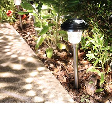 Morvat LED Auto Solar Powered Outdoor Path Lights With Stainless Steel