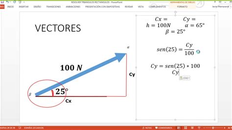 DESCOMPOSICIÓN VECTORIAL parte 1 YouTube