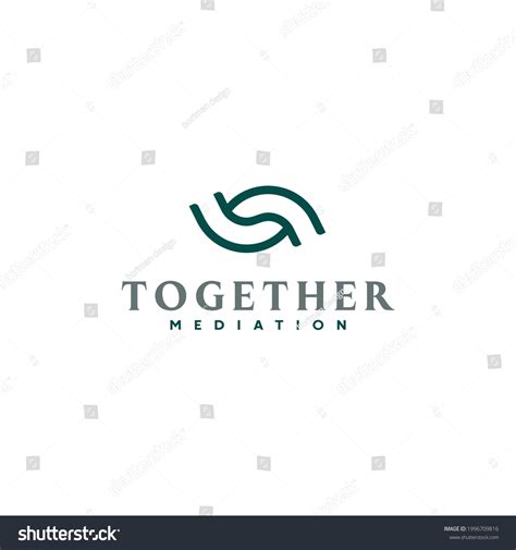 Creative Mediation Logo Design Vector Stock Vector Royalty Free