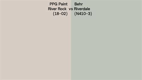 Ppg Paint River Rock Vs Behr Riverdale N Side By Side