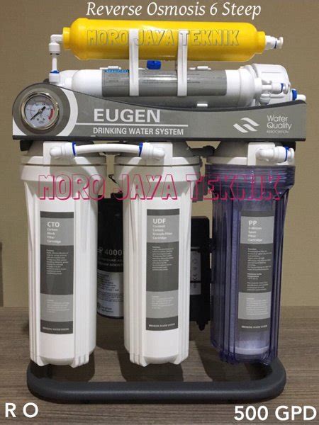 Jual Mesin RO 500 GPD Reverse Osmosis Eugen 500 GPD 6 Step Filtering