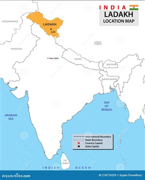 Ladakh Map District Map Of Ladakh. Ladakh Map With District And Capital