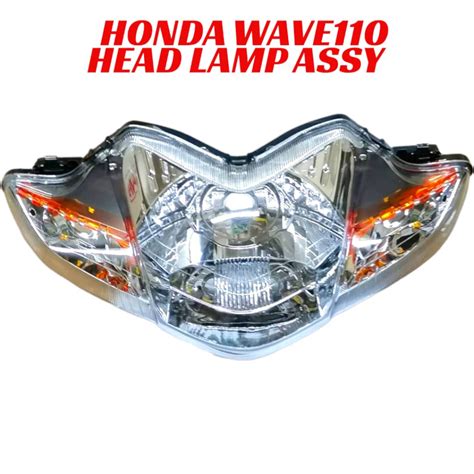 Honda WAVE110 WAVE 110 W110 Head Lamp Assy Lampu Depan Motor Shopee