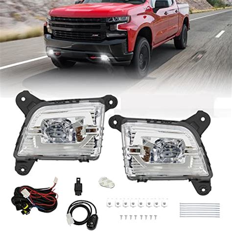 Led Fog Lights Compatible With 2020 2019 2021 2022 Chevrolet Silverado