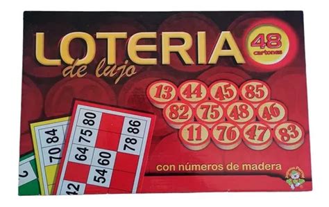 Loteria De Lujo Lota Bingo 90 Numeros De Madera 48 Cartones Cuotas