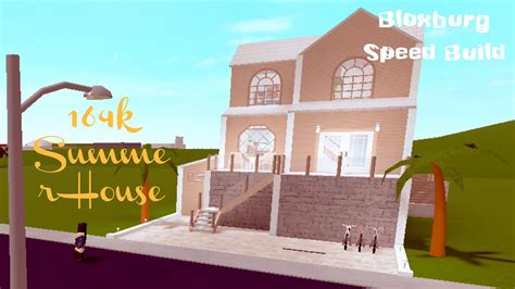 K Summer House Bloxburg Speed Builds Youtube