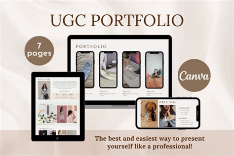 Ugc Influencer Portfolio Canva Template Gr Fico Por Mila Tinta