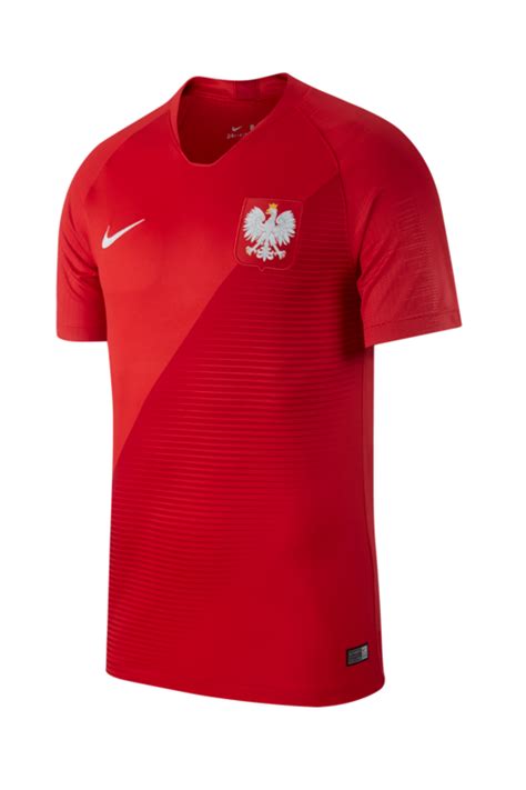 Koszulka Nike Polska Breathe Stadium Wyjazdowa Czerwony Buty