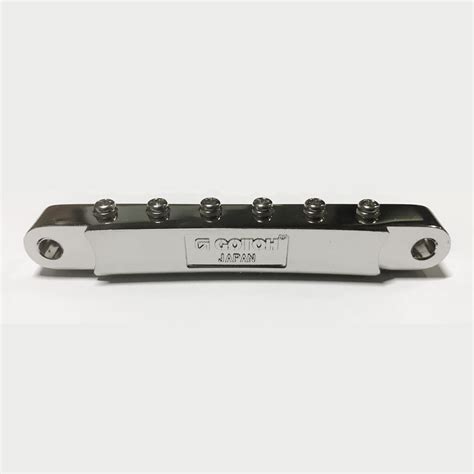 Ponte Tune O Matic Para Guitarra Les Paul Gotoh GE104B Niquelada Hosco